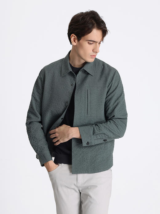 callisto绿色人棉混纺夹克 STFEJ213C 商品图1