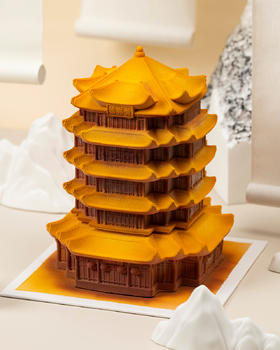 鹤鹤有楼-香草榛子芒果碧根果巧克力慕斯生日蛋糕（6.8磅）