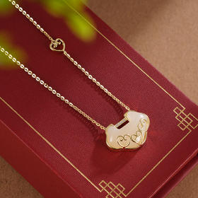 子佩集S925银【长生乐】套链项链【YL-5311201】和田玉锁2401