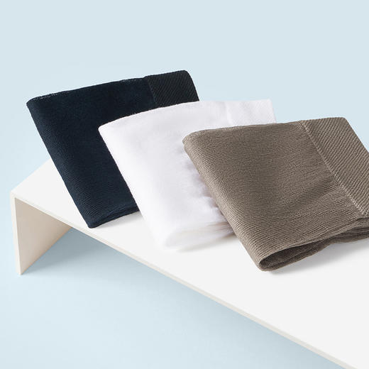 柒牌丝光棉袜子男士中筒袜夏季薄款纯棉透气男式防臭抗菌商务长袜	126F70360 商品图2