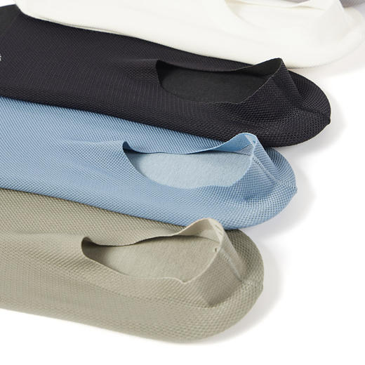 柒牌袜子男短袜夏季薄款网眼透气抗菌防臭隐形袜男式浅口低帮船袜	126F70330 商品图4