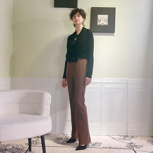 SAINT L’UCK/圣媛女装时尚微喇休闲裤SA124C05 商品图1