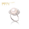 美裕 银 925淡水珍珠戒指11-12mm 107815 开口戒 商品缩略图0