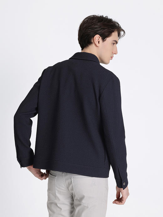 callisto藏青羊毛混纺夹克 STFEJ155C 商品图2