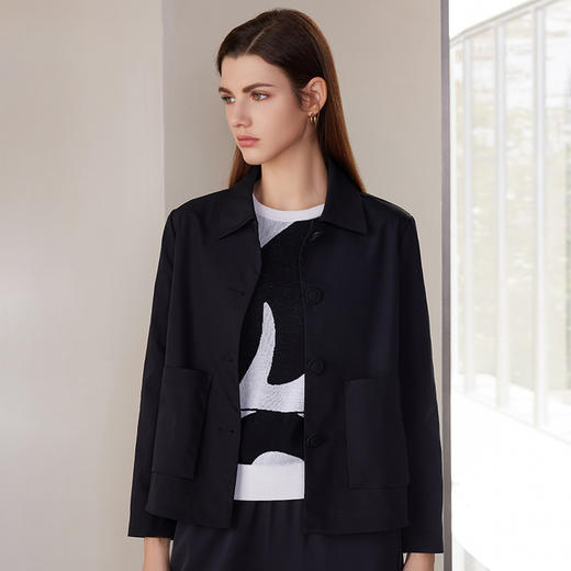 【短款西装外套】24年春夏新款女士短款小西装时尚通勤外套 商品图1