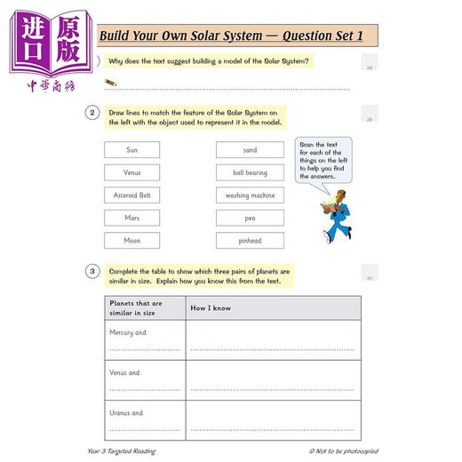 【中商原版】英国原版CGP教辅 新KS2英语针对性问题书 阅读 3年级 New KS2 English Targeted Question Book Reading Year 3 商品图4