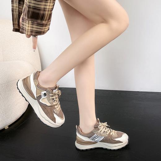 ZHR休闲鞋女鞋2024春季新款时尚百搭减龄清透网面厚底舒适女鞋 商品图9