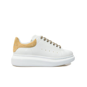 【一】ALEXANDER MCQUEEN 亚历山大.麦昆 女士阔型休闲运动鞋 白色 718139 WIEE5 9385