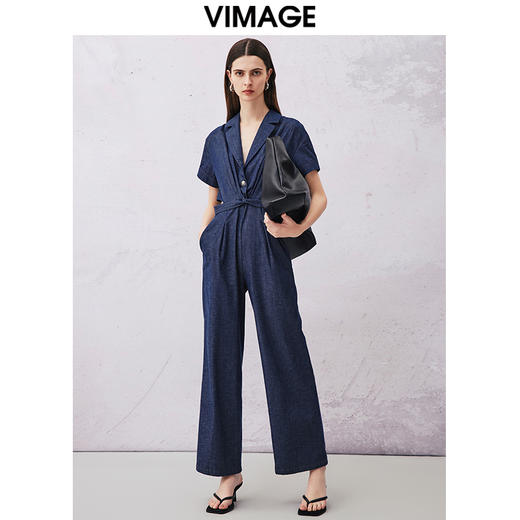 VIMAGE纬漫纪夏季新款显瘦大气时尚收腰连体裤女V2107736 商品图1