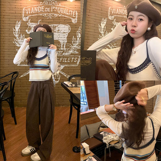 <曾小咸推荐>  【叠穿敲nice】毛织吊带背心 商品图0