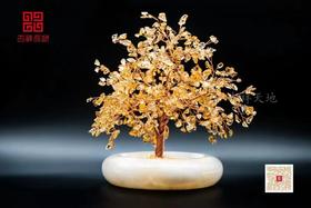 吉祥天地 黄水晶发财树