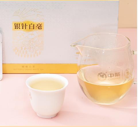 中茶 5722 2022年条状饼干茶银针白毫白茶 100g 商品图1