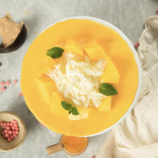 【甜甜脆脆】海盐脆脆芒芒蛋糕，新鲜芒果肉细嫩多汁，海盐奶酥脆脆在味蕾上跳舞（2P159.9\3P219.9\4P259.9*） 商品图1