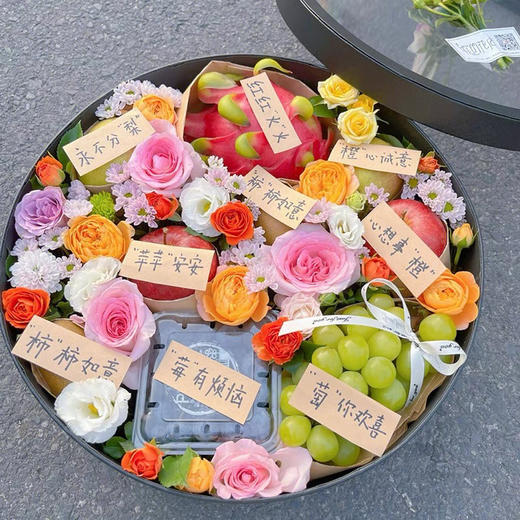 精品高端鲜果花盒【大吉大利】 商品图7