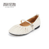 西村名物2024春季新款复古气质单鞋女浅口温柔法式玛丽珍鞋X24AE10491 商品缩略图0