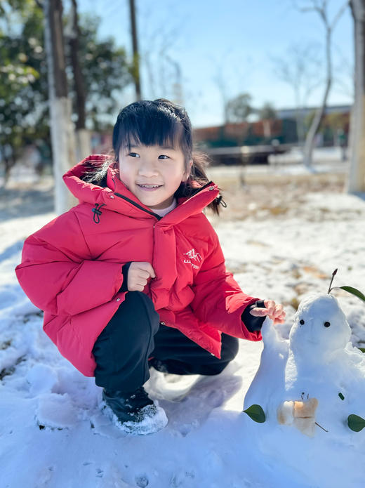 力丼田2024攀山系列新款 | 儿童90白鸭绒长款羽绒服L2303S019CARD 商品图2