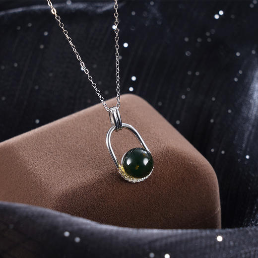 子佩集S925银【晨初】套链项链【DSD8186】蓝珀2401 商品图0