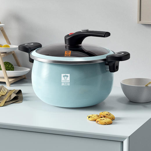 康巴赫汤锅不粘锅汤煲微压炖肉锅加深加厚防溢焖煮锅电磁炉搪瓷锅 商品图2
