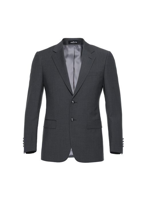 callisto深灰色全羊毛西服 STBWJ053T 商品图5