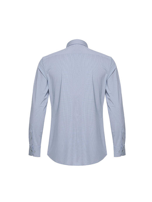 callisto蓝色弹力混纺长袖衬衫 STSTL206C 商品图2