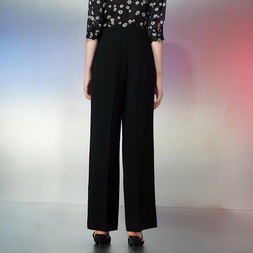 EITIE爱特爱春季新款干练百搭高腰显瘦直筒裤7705408 商品图4