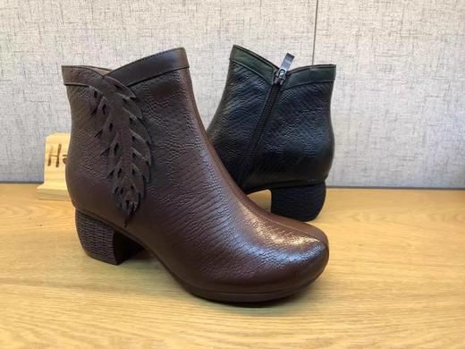 豪行冬季新品真皮加绒女棉靴21492781大码40、41 商品图2