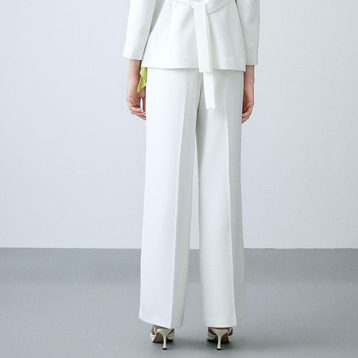 EITIE爱特爱春季新款气质通勤百搭显瘦高腰直筒裤子7705414 商品图5