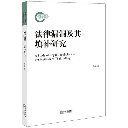 法律漏洞及其填补研究 曹磊著 法律出版社 商品图0