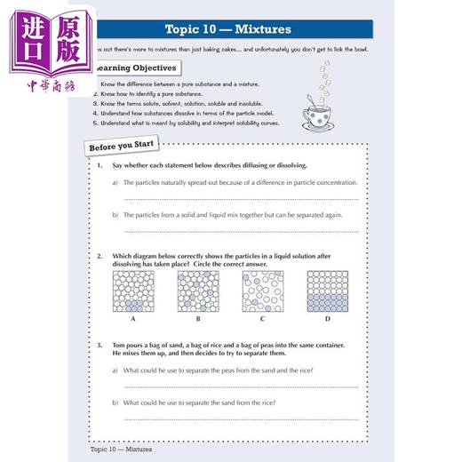 【中商原版】英国原版CGP教辅 KS3科学7年级目标练习册 含答案 KS3 Science Year 7 Targeted Workbook with answers 商品图3
