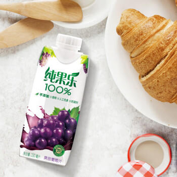 百事可乐纯果乐 100%果汁330ml*8礼盒款（橙4+葡萄2+苹果2）整箱装 商品图0