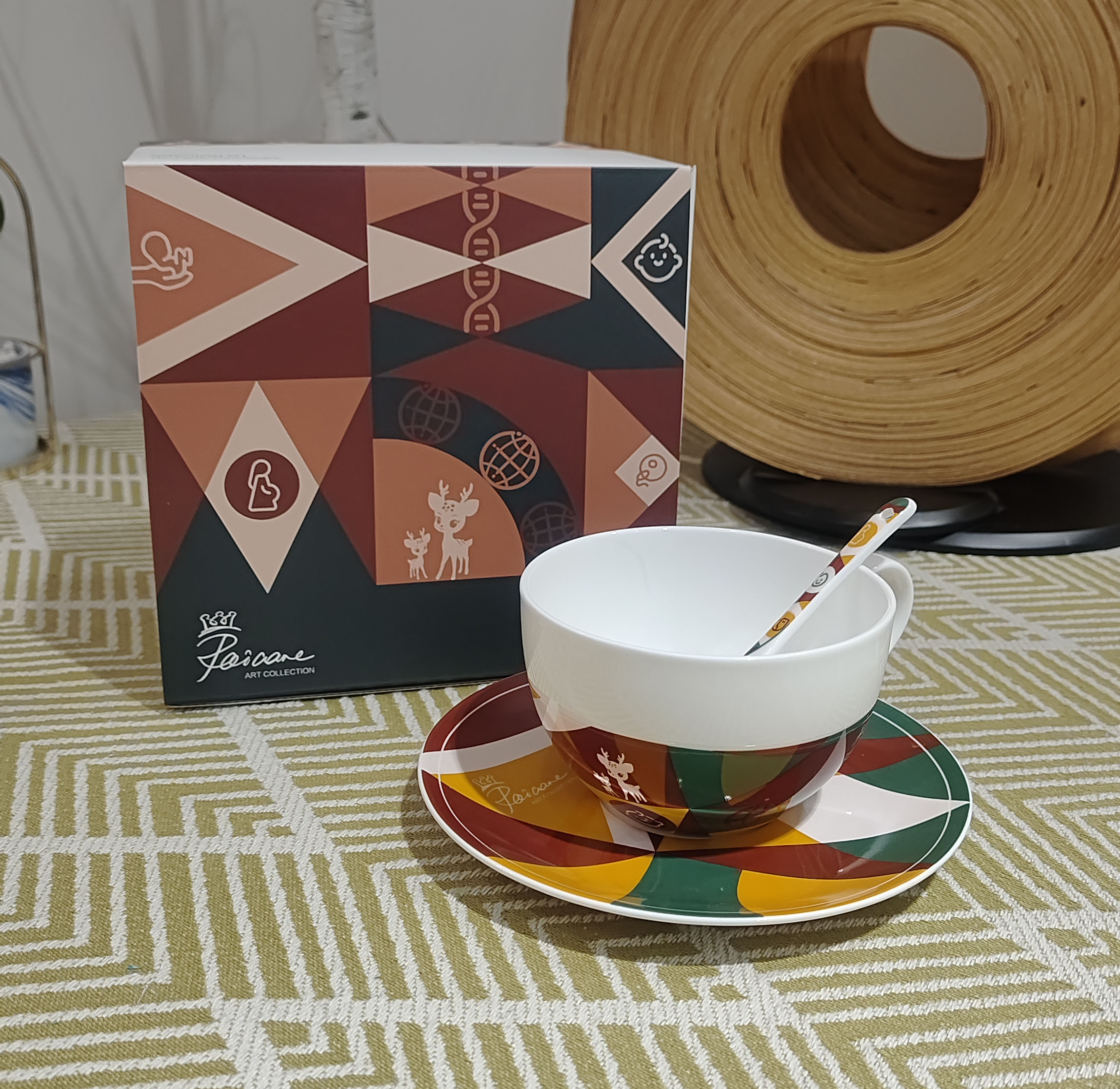 安联文创咖啡杯欧式几何款