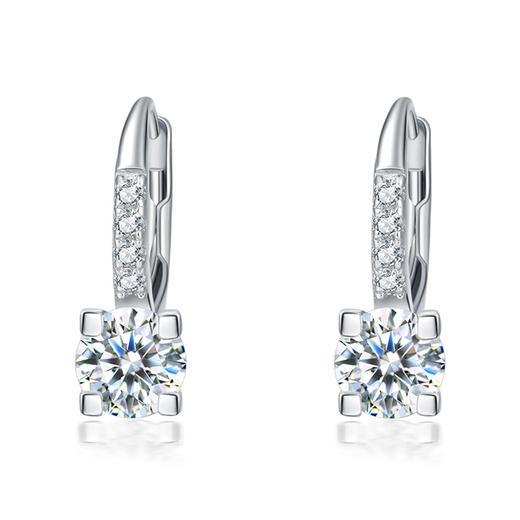 【沁涟】S925银圆环几何锆石耳饰【JHY-E070114B】 商品图3