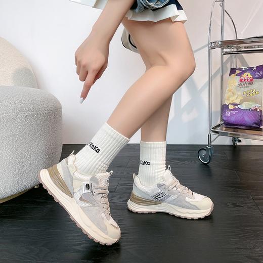 ZHR休闲鞋女鞋2024春季新款时尚百搭减龄清透网面厚底舒适女鞋 商品图6