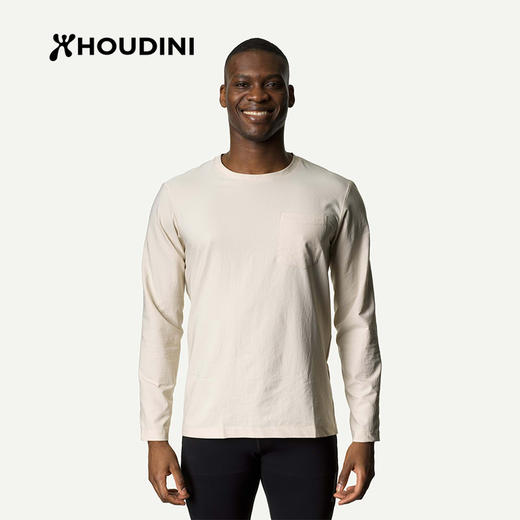 HOUDINI胡丁尼 Cover Crew 守护 男款户外舒适速干长袖T恤258694 商品图8