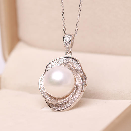 美裕 925银淡水珍珠链牌 11-12mm 107797 商品图1
