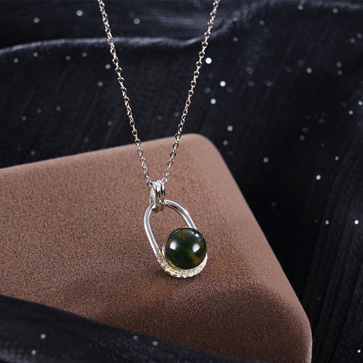 子佩集S925银【晨初】套链项链【DSD8186】蓝珀2401 商品图1