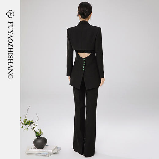 扶摇 国风西装套装女2024早春新款女装职场大女主气质工作服 商品图9