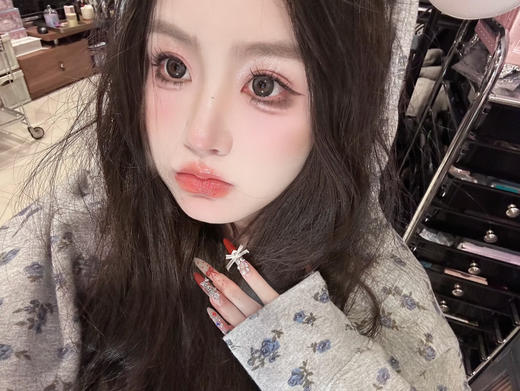 【大直径】EALLAGIRL-渐变黑灰/失眠日记-14.5mm【年抛 0-800度 无525/575】 商品图8