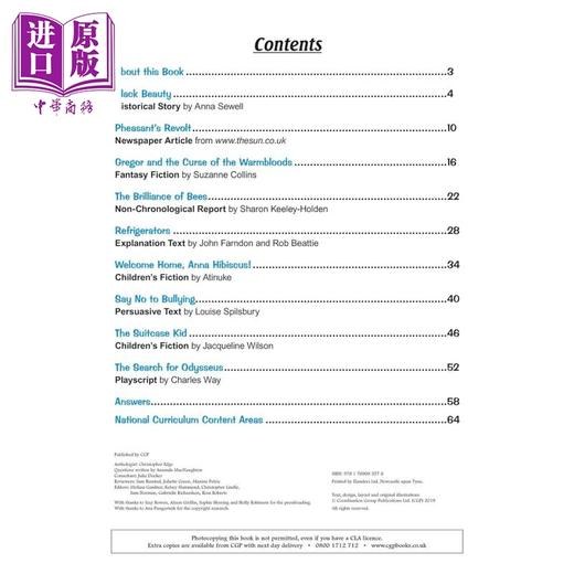 【中商原版】英国CGP KS2 English Targeted Question Book: Reading - Year 4 商品图1