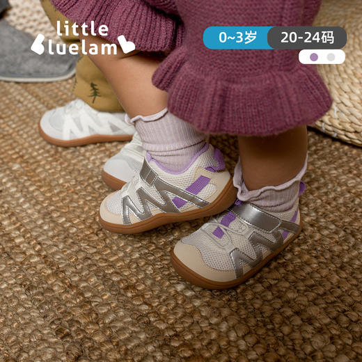 小蓝羊24新款幼儿园室内学步鞋婴幼软底外出鞋小宝宝防滑透气童鞋-小云朵 商品图1