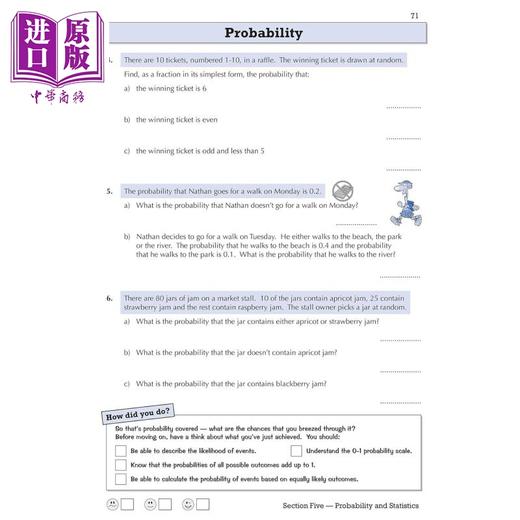 【中商原版】英国原版CGP教辅 KS3数学7年级目标练习册 含答案 KS3 Maths Year 7 Targeted Workbook with answers 商品图4