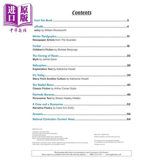 【中商原版】英国CGP KS2 English Targeted Question Book: Reading - Year 5 商品图1