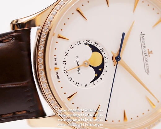 【GF豪华高配版】积家月相大师系列正装男表Q1368420.（表壳直径39mm，厚度9.9mm）【月相盘】CNC精雕成型（非贴片）相似度高达98%！【机芯】原装开模复刻Cal.925/1一体机芯 商品图12