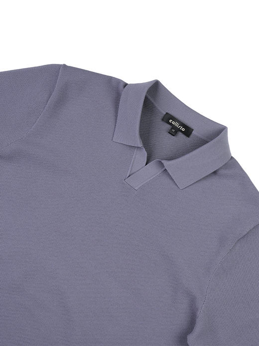 callisto紫色棉混纺短袖T恤 STTSS156C 商品图1