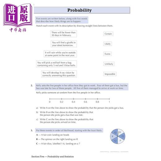 【中商原版】英国原版CGP教辅 KS3数学7年级目标练习册 含答案 KS3 Maths Year 7 Targeted Workbook with answers 商品图3