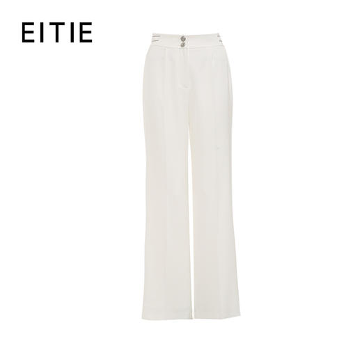 EITIE爱特爱春季新款气质通勤百搭显瘦高腰直筒裤子7705414 商品图10
