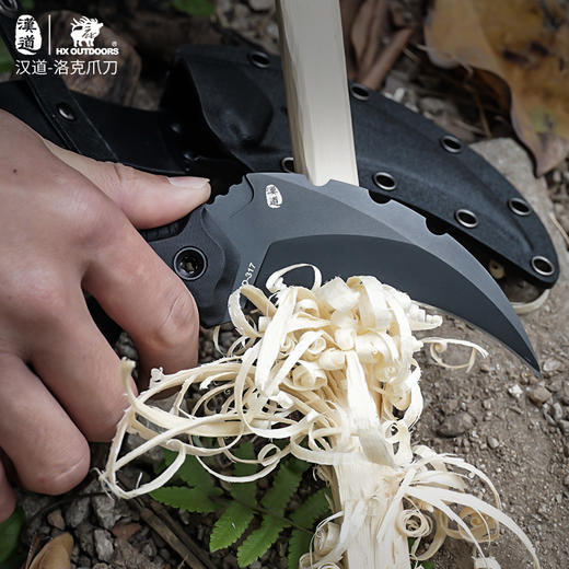 汉道【洛克爪刀】DC53钢户外小弯刀荒野求生防身小刀锋利高硬度随身刀战术爪刀 商品图7