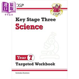 【中商原版】英国原版CGP教辅 KS3科学7年级目标练习册 含答案 KS3 Science Year 7 Targeted Workbook with answers