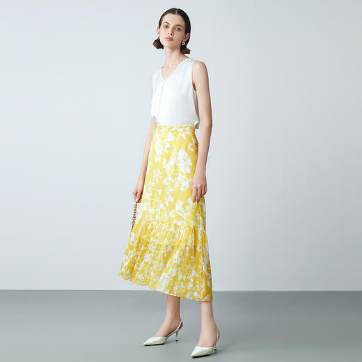 EITIE爱特爱夏季新款V领无袖简约小上衣7713413 商品图1