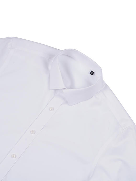 callisto白色全棉免烫长袖衬衫 STSTL139C 商品图1